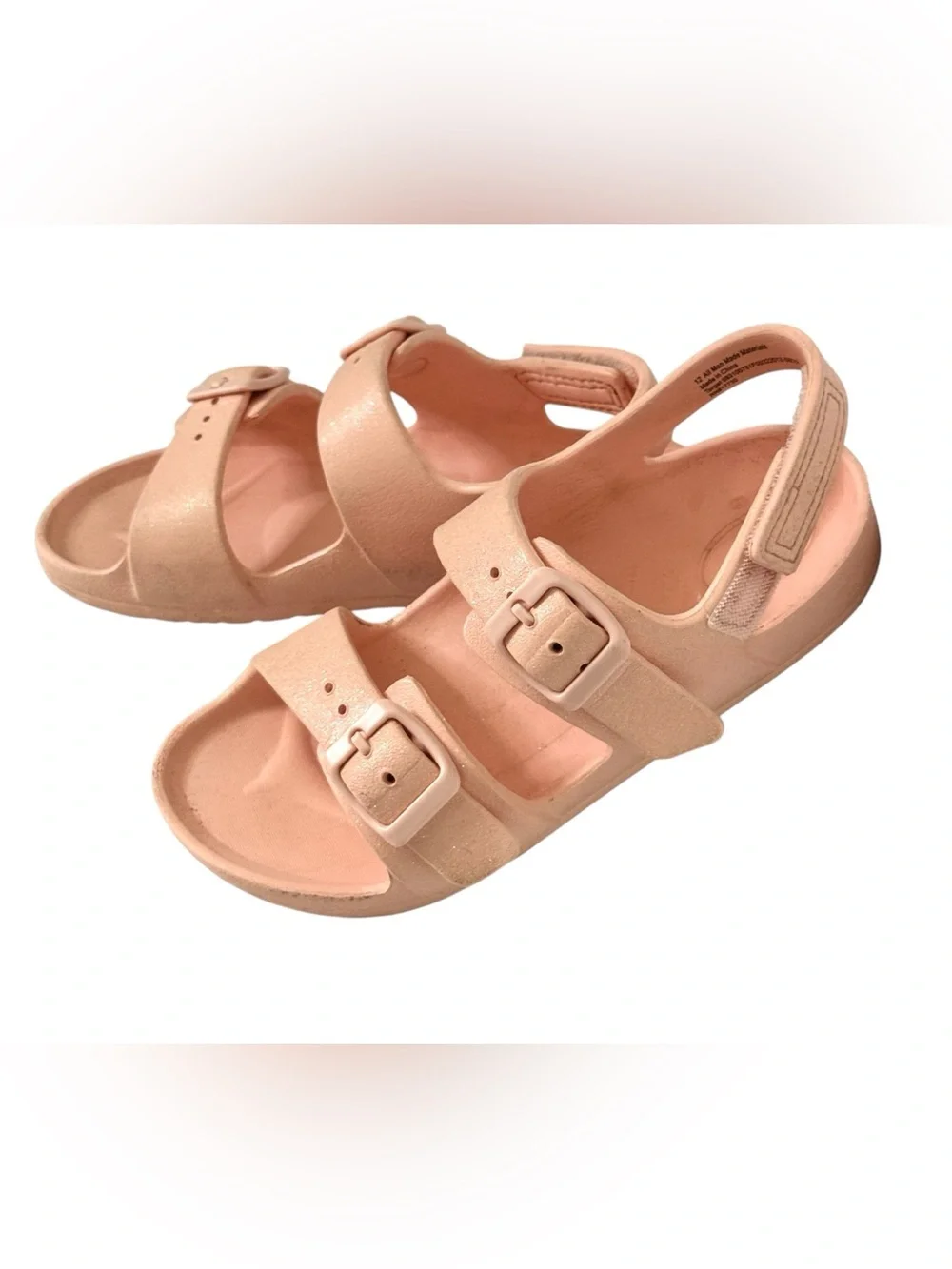 Cat & Jack Peach Glittery Sandals